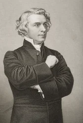 John Chippendall Montesquieu Bellew (1823-74), graveret af D.J. Pund fra et fotografi, fra 